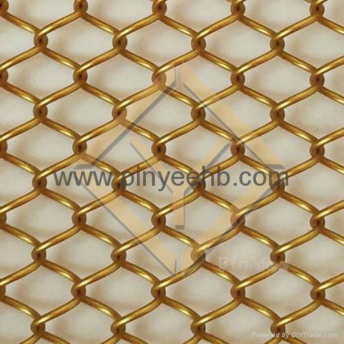 interior room partition and decorative coil mesh drapery curtain  2