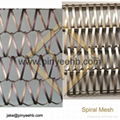 Facade use balance woven spiral mesh