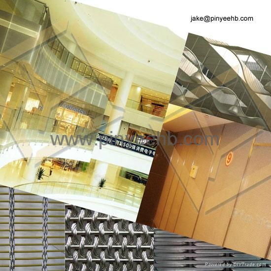 decorative architectural wire rope woven mesh curtain facade 2