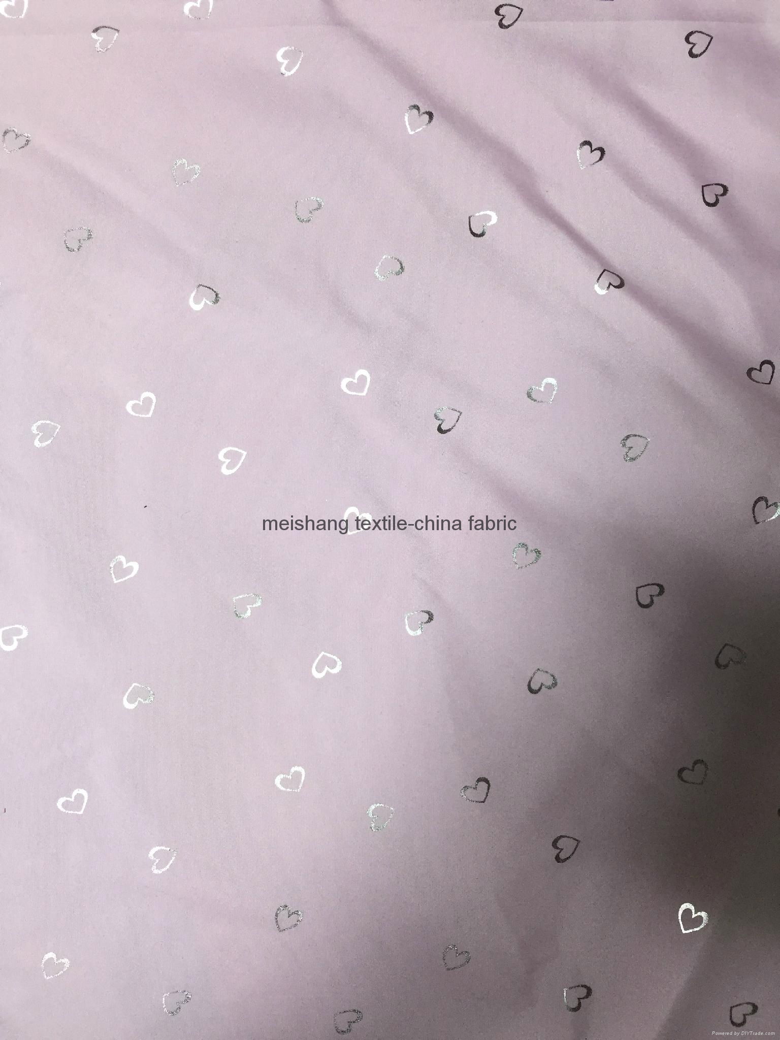 240t Polyester Pongee foil dot PA coated Fabric 