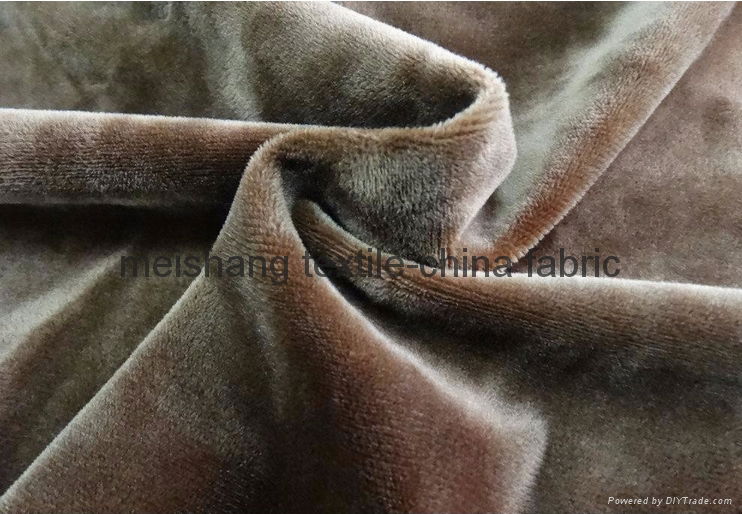 100% polyester warp knitted imitation super soft velvet fabric 2