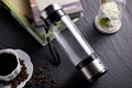 450ml Portable Hydrogen Rich Water Ionizer Transparent Water Glass with Lid High 3