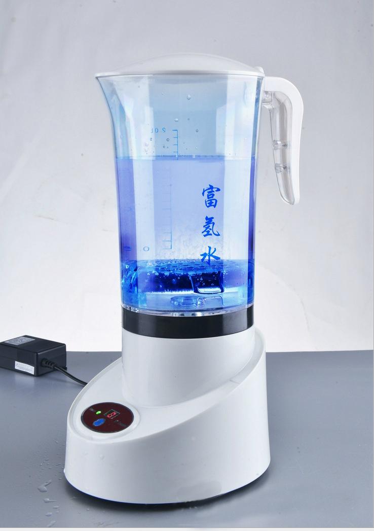 450ml Portable Hydrogen Rich Water Ionizer Transparent Water Glass with Lid High 3