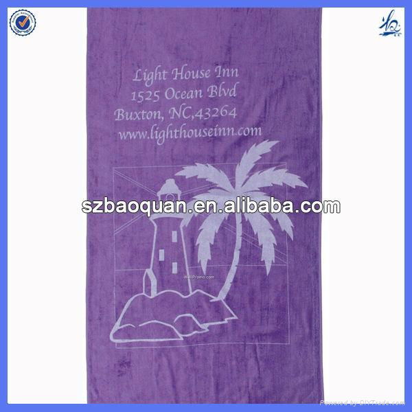 Velour reactive printing beach towel/country flag beach towel 2