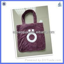 OEM requests cotton beach towel cotton terry bag