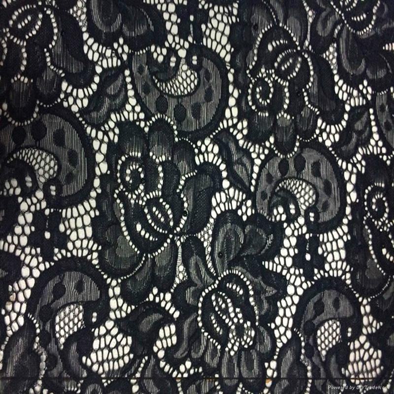 high quality elegant jacquard nylon stretch lace fabric 021 ZIYI
