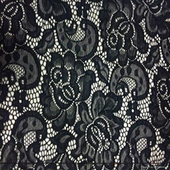 high quality elegant jacquard nylon stretch lace fabric