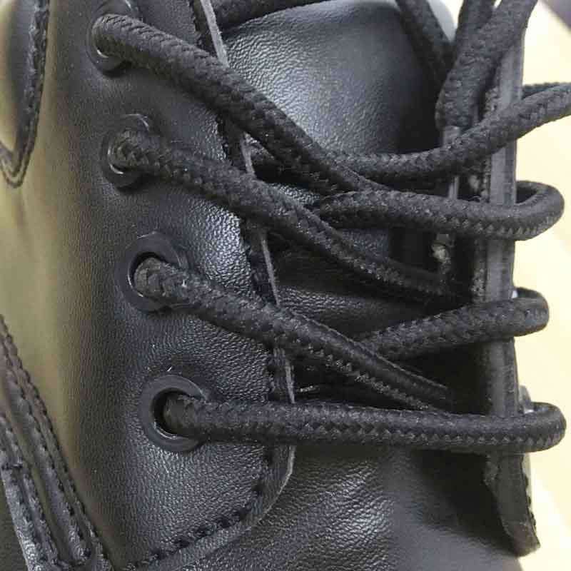 hand making black genuine leather upper anti-static safety shoes 2