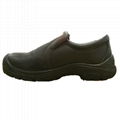 simple design low cut black nubuck steel toe safety shoes