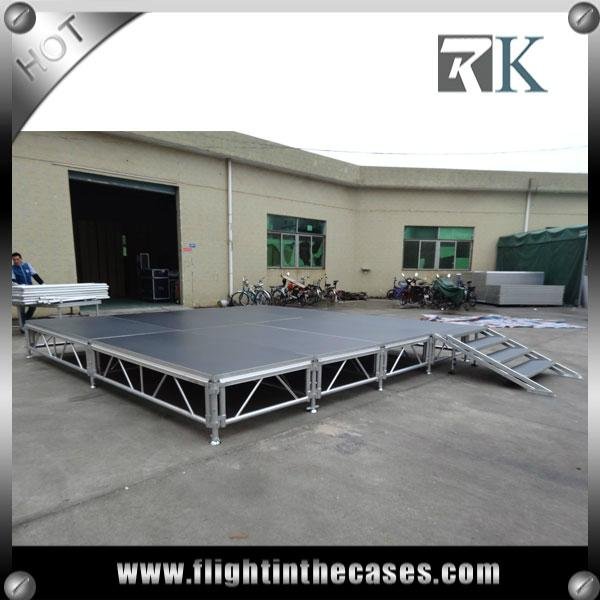 RK 4*8ft aluminum adjustable stage for events on sale 3