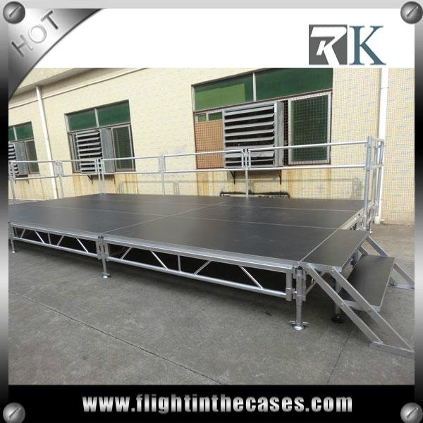 RK 2016 hot sale high quality aluminum adjustable portable stage