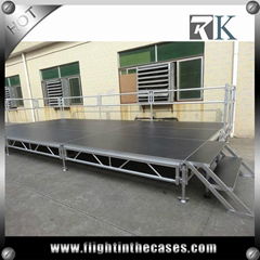 RK 2016 hot sale high quality aluminum adjustable portable stage