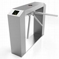 Access control system brushed stainless steel tripod turnstile gate 3