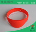 Half Round RFID Silicone Wristband 1