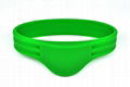 Double Groove Half Round RFID Silicone Wristband 3