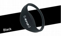 Oblate RFID Silicone Wristband