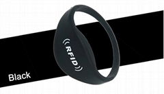 Oblate RFID Silicone Wristband