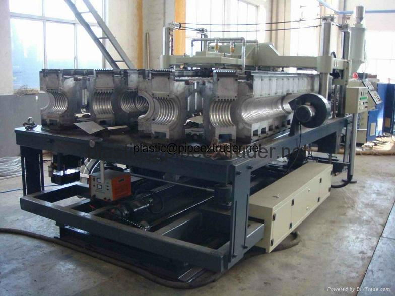 DWC 200-500mm UPVC Double Wall Corrugated Pipe Extrusion Line 2