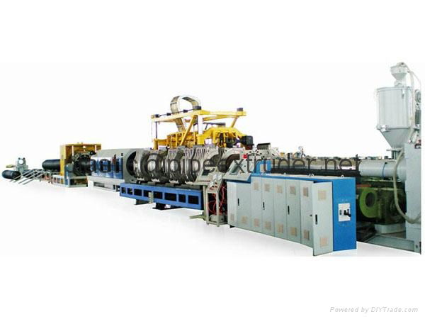  corrugated pipe extrusion line-HDPE double wall corrugated pipe extrusion line 3