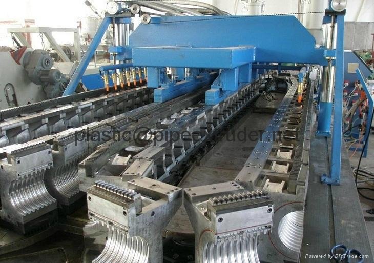  corrugated pipe extrusion line-HDPE double wall corrugated pipe extrusion line 4