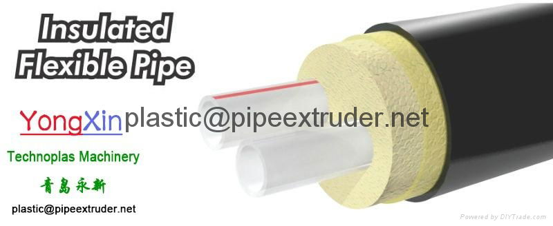 Flexible pre-insulated piping --Flexible Pre-insulated PEX Pipe  Extrusion Line 2