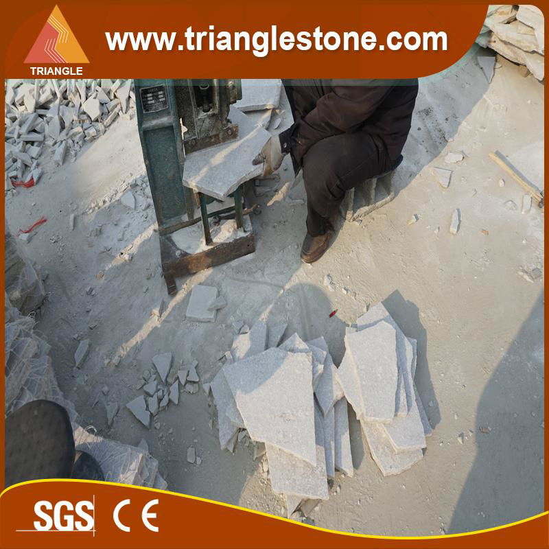 natural white Quartzite crazy cutting tile for Japan market  3