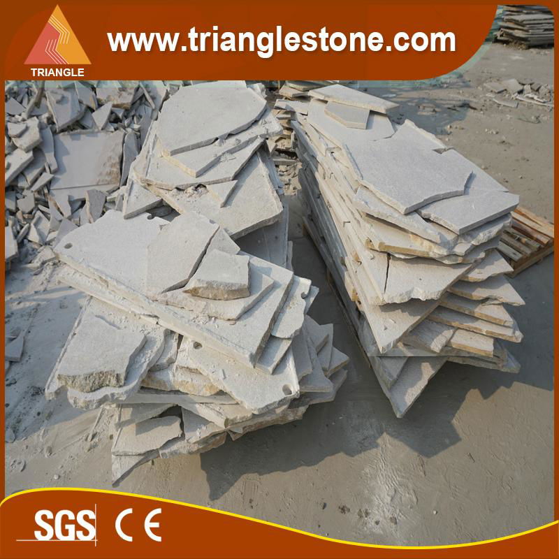 natural white Quartzite crazy cutting tile for Japan market  4