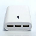 3 USB portable power bank charger 6000mAh 3