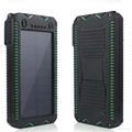 12000mAh waterproof and fireproof solar power bank with cigarette lighter 1