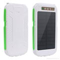 Fireproof solar power charger 8000mAh 10000mAh with digital display and SOS ligh 2