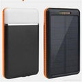 Lamp Light Mobile Phone Charger with Solar Energy Charging Function 8000mAh 3