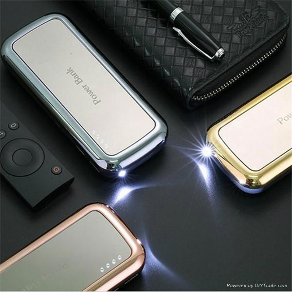 New mirror power bank with LED light 4000mAh, 6000mAh, 10000mAh, 13000mAh 5