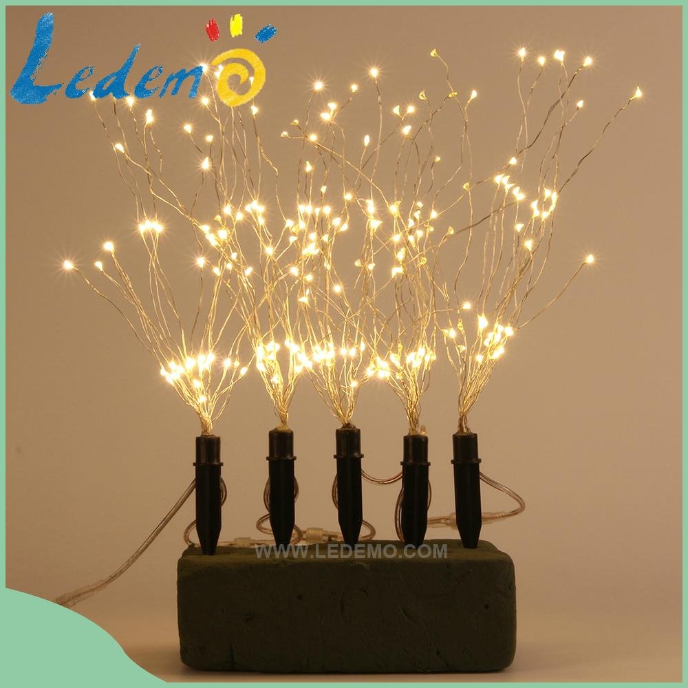 LED Christmas decoration outdoor use copper wire bunch light 4