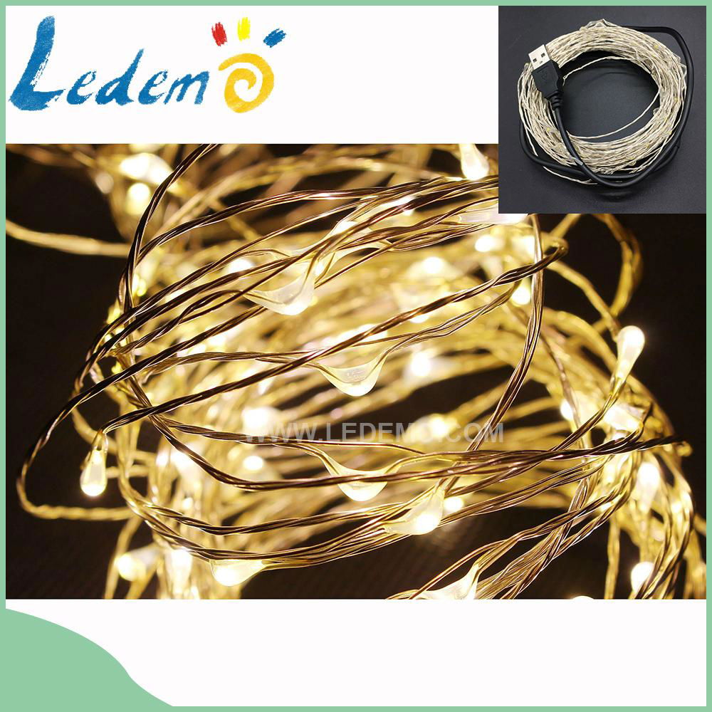 LED Christmas decoration outdoor use copper wire bunch light 5