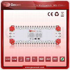 17X8 Cascade Satellite Multiswitch with Indicating LED 17 inputs 8 outputs Model