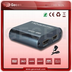 Gecen 1x2 2way 4K HD M I Spliter Model HD-102N