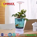 OHMAX Smart Self-cleaning Aquaponics Fish Tank With Hydroponic Pot & Desk Lamp 1