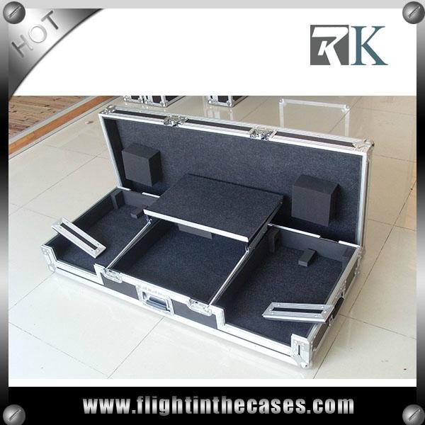 DJ Mixer Flight Case With Movable Laptop Platform   2