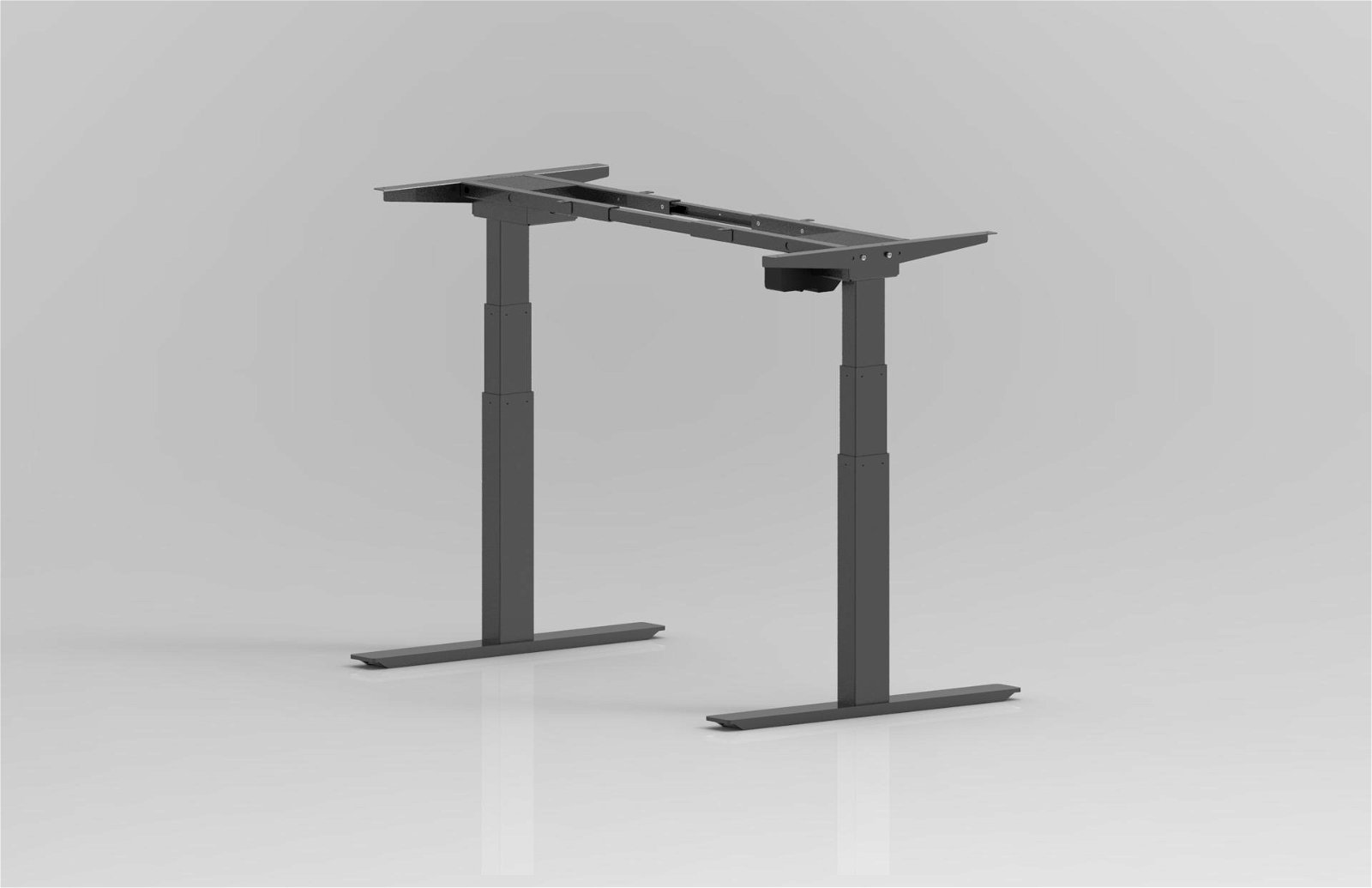 Single motor height adjustable desk with memory handset 2
