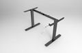 Hand crank height adjustable desk