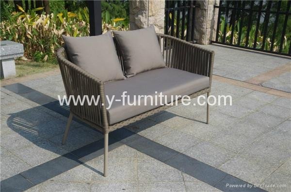 Hotel resort outdoor furniture fiber tape sofa chairs 5