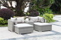 Modular cheap PE rattan sofa wicker sofa