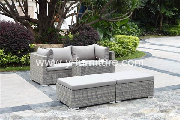 Modular cheap PE rattan sofa wicker sofa set  2