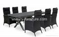 Garden furniture polywood table