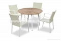 Fresh design polywood table cheap stacking chair  1