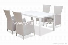 polywood outdoor table wicker garden furniture set