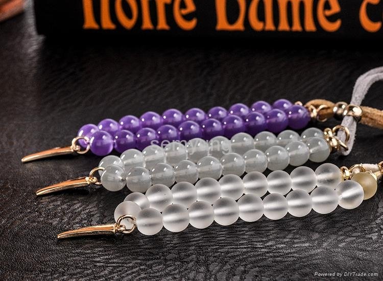 Glittering And Translucent Beaded Bracelet For Fashion Women 2