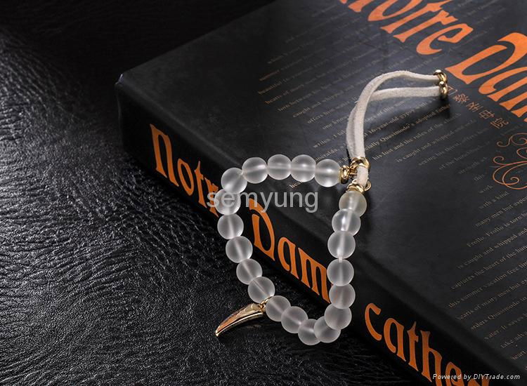 Glittering And Translucent Beaded Bracelet For Fashion Women 3