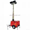 Diesel Generator Trailer Type Lighting Tower with IP65 floodlights 2