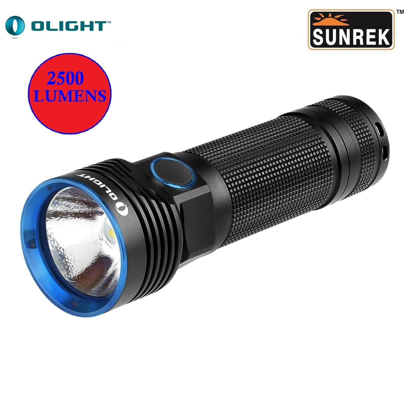 OLIGHT R50 SEEKER RECHARGEABLE SIDE SWITCH LED FLASHLIGHT MAX 2500 LUMENS
